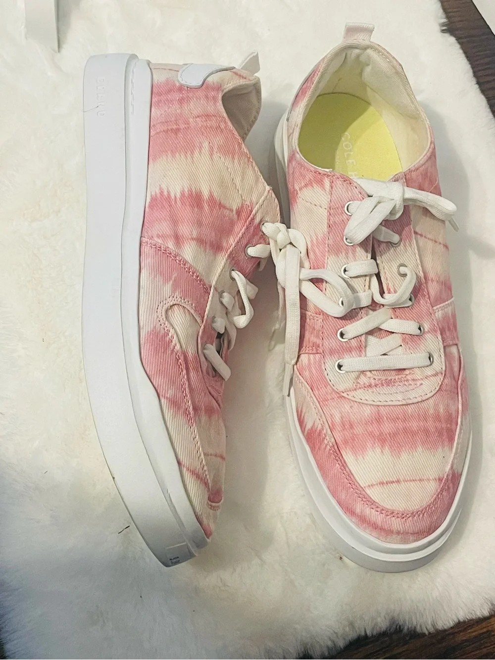 Cole Haan  casual women’s Pink Tie-Dye Low-Top Sneakers size 10 - Picture 8 of 16